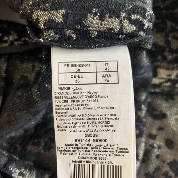 Viscose & metal thread mini skirt - Picture 6 of 7